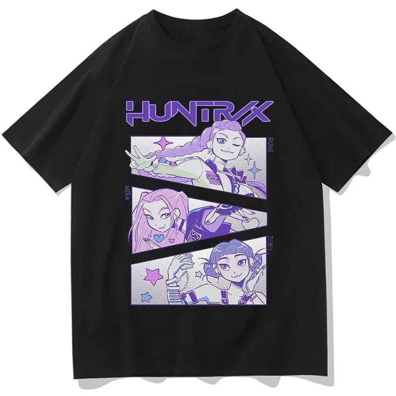 T-Shirt 100% Cotton – K-pop Demon Hunter Huntrix