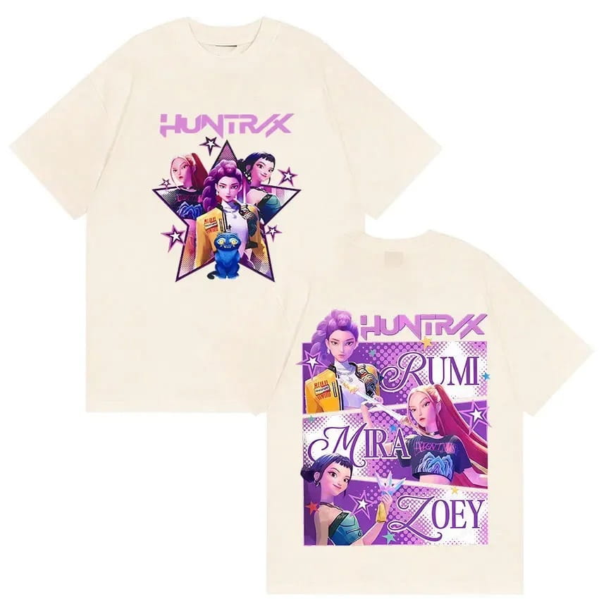 T-Shirt 100% Cotton – K-pop Demon Hunter Huntrix