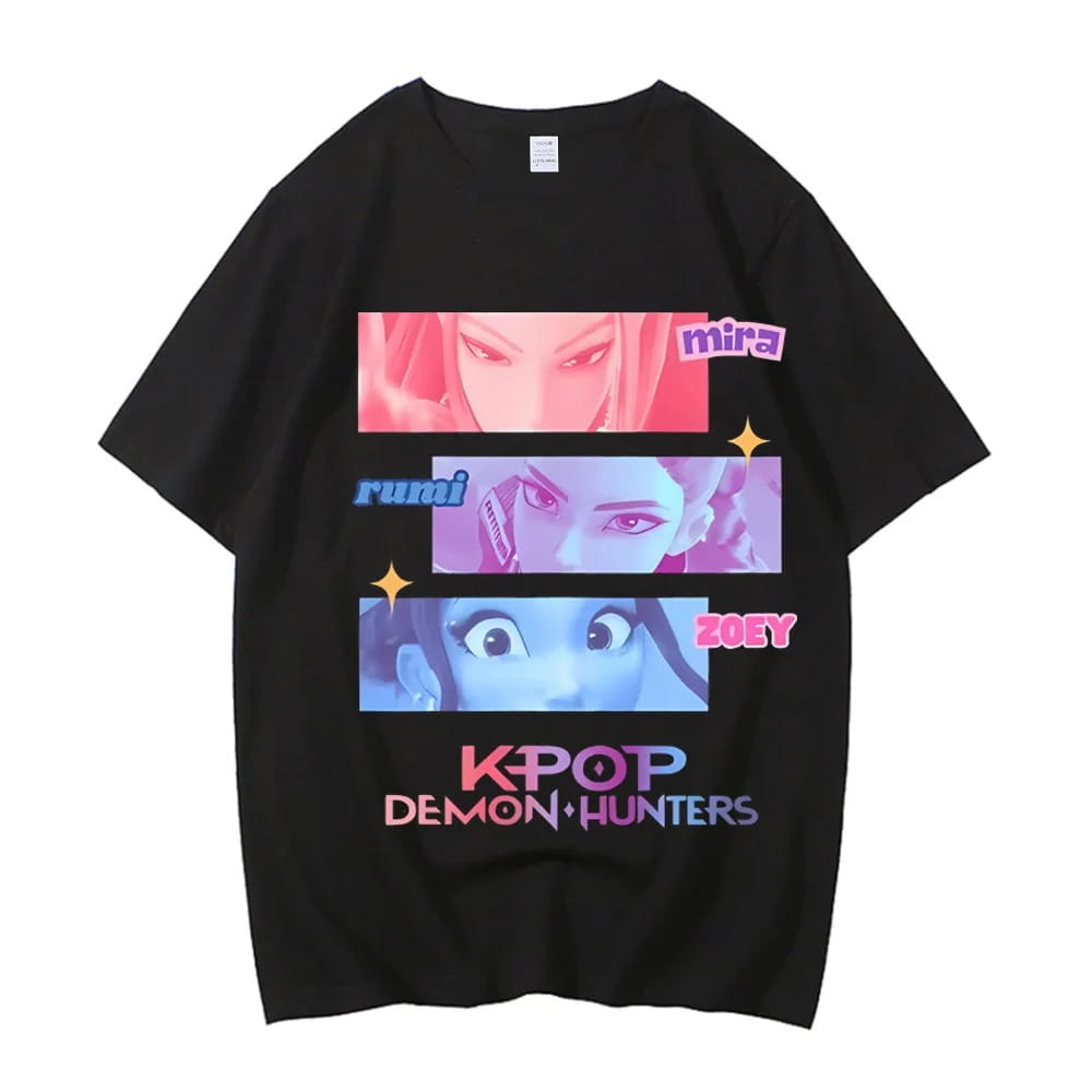 Koszulka T-shirt 100% Bawełna - K-pop Demon Hunter Huntrix