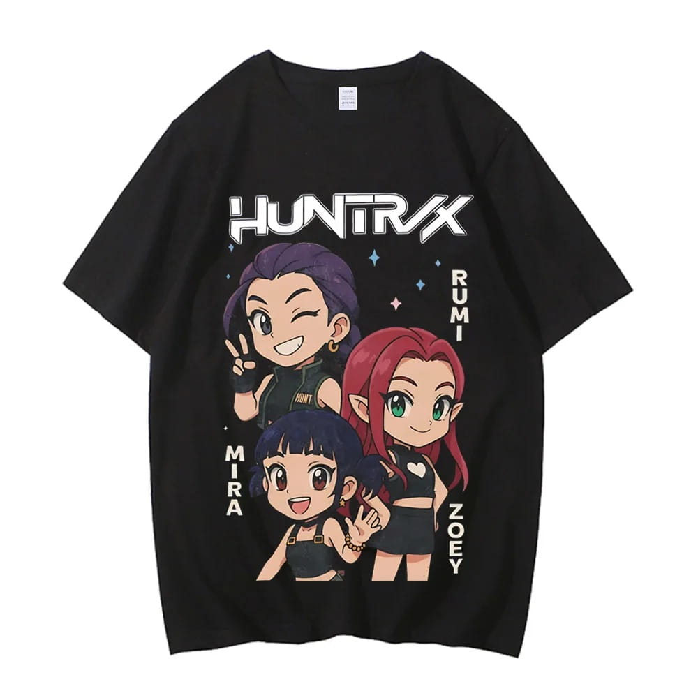 Koszulka T-shirt 100% Bawełna - K-pop Demon Hunter Huntrix