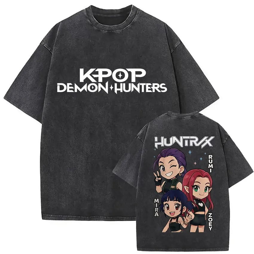 Koszulka T-shirt 100% Bawełna - K-pop Demon Hunter Huntrix