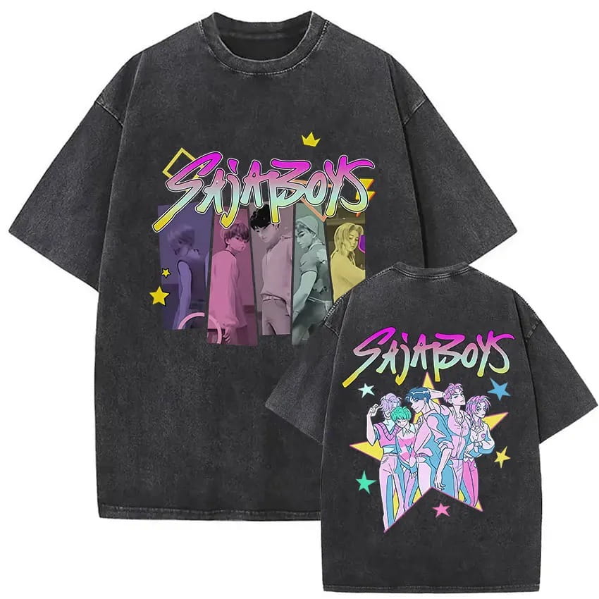 Koszulka T-shirt 100% Bawełna - K-pop Demon Hunter Saja Boys