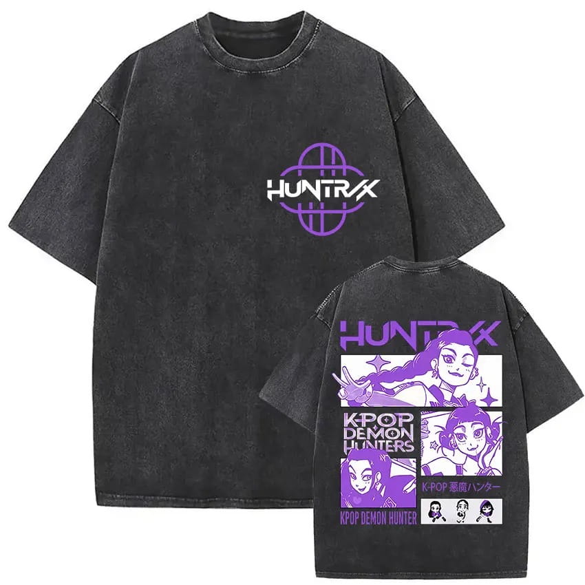 Koszulka T-shirt 100% Bawełna - K-pop Demon Hunter Huntrix