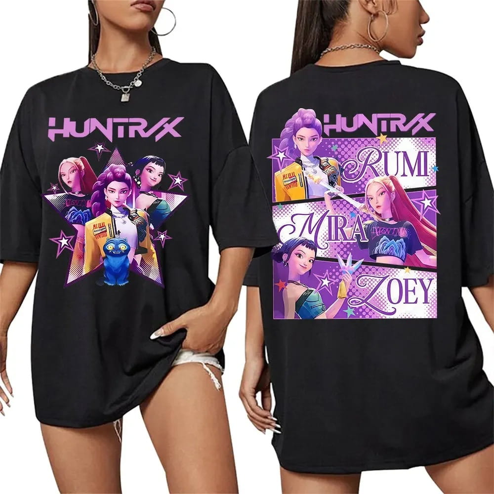 T-Shirt 100% Cotton – K-pop Demon Hunter Huntrix